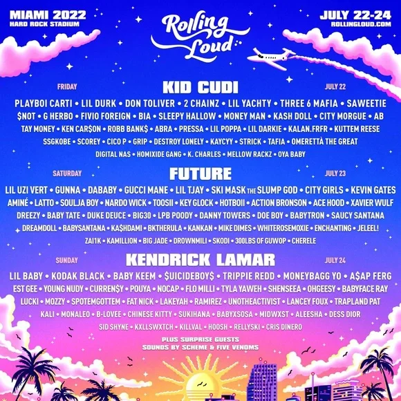 2022 Miami Rolling Loud 3-Day GA tickets. - Picture 3 of 3